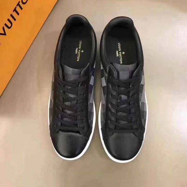 

2020 high-end customized men's jogging calfskin lace-up sneakers casual shoes men's formal leather shoes men's sports driving, Black