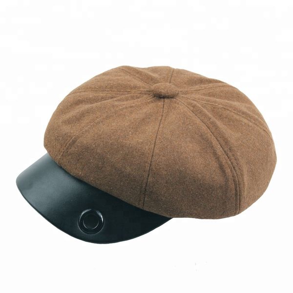 

оптовая шерстяная шапочка газетчика для осенне-зимнего платья