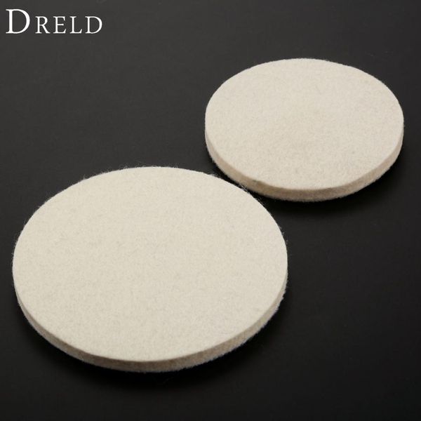 

dreld 1pc 100mm /125mm grinding polishing buffing wheel dremel accessories wool felt polish polisher disc pad for metal ceramic