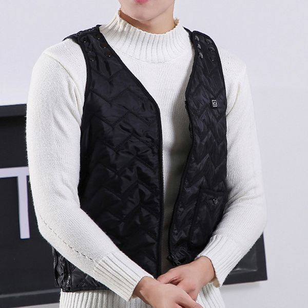 

outdoor warm clothing heated for riding skiing fishing charging via heated coat ropa de invierno para mujer 2019 manteau femme, Black;white