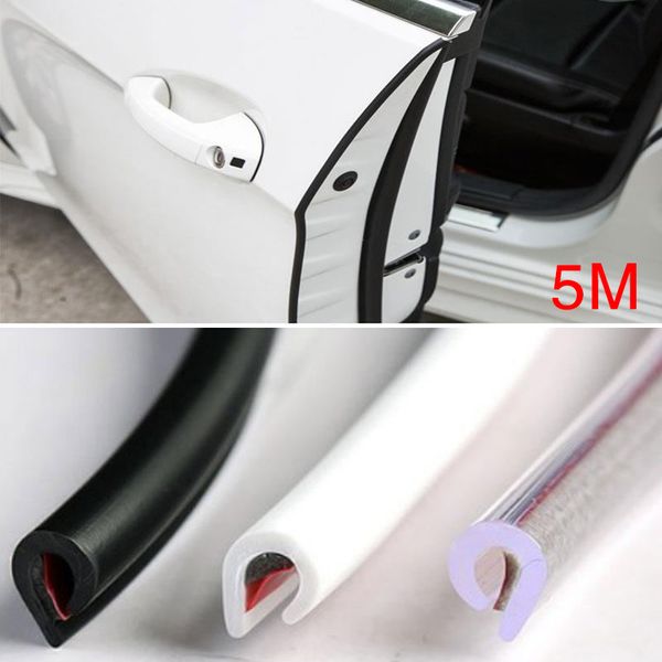 5m Rubber Universal Car Door Edge Guards Trim Molding Protection