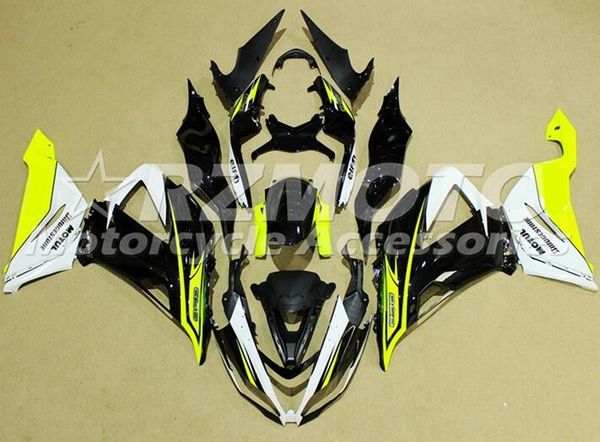 

4 gifts new abs injection mold motorcycle fairings kit fit for kawasaki ninja zx-6r 599 zx6r 2013 2014 2015 2016 2017 yellow white