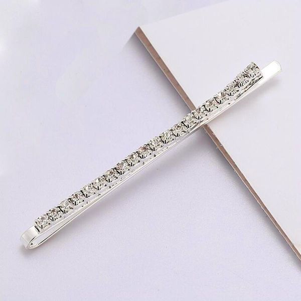

2pcs / set одностроковых клипы кристалл rhinestone волос корея стиль мода женщины заколка для волос заколка девушка для укладки волос аксесс, Golden;silver