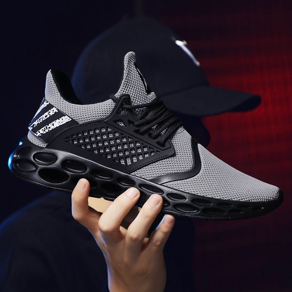 

2019 new sneakers men big size 39-46 trainers lightweight designer summer fashion breathable comfortable shoes men #abg19, Black