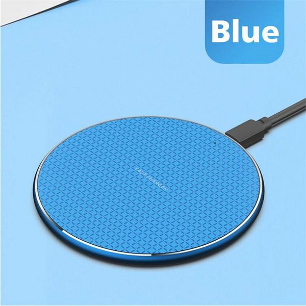 Q25 Universal Qi Wireless Phone Charger 10W portátil carregamento rápido de superfície Multicolor antiderrapante de silicone para celular Smartphone com Packag