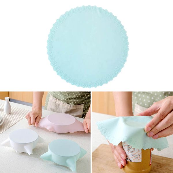 

round reusable expandable silicone stretch lids food lids bowl covers stretch food saver wraps for kitchen home