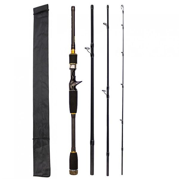

carbon fiber spinning casting rod 2.1m 2.4m 2.7m sea river lake 4 section lure fishing rod m power ultra light fishing pole