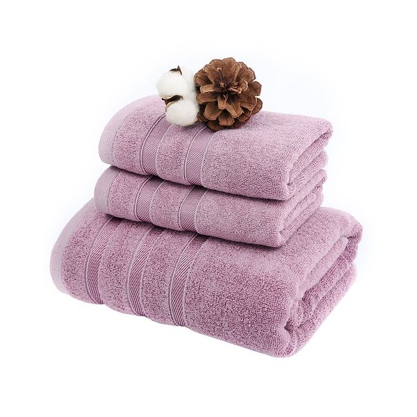 

3pcs/set adults bamboo fiber strong absorbing bathroom solid safe rectangle luxury gift bath towel wash cloth soft cleaning home