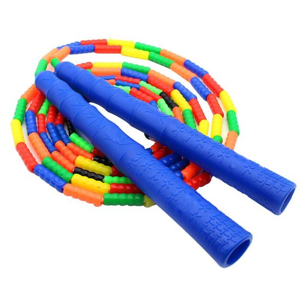 

280cm home non slip sports kids fitness segmented adjustable indoor outdoor training workout weight loss soft beaded jump rope
