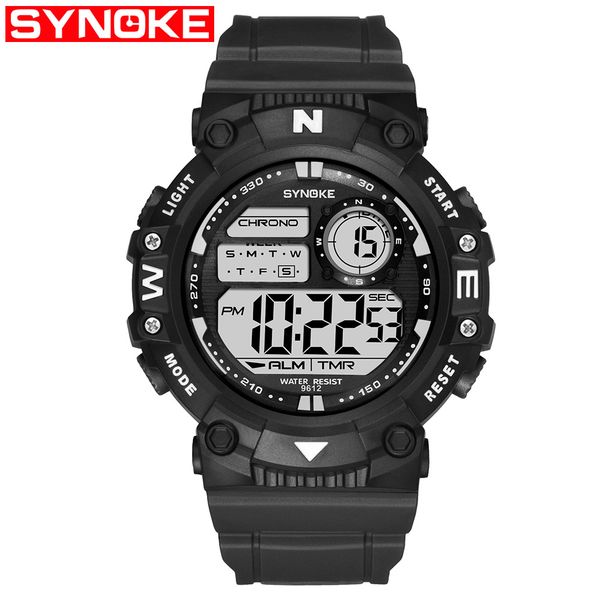 

led mens military digital watch luxury men sports watches 30m waterproof fashion outdoor casual wristwatches relojes, Slivery;brown