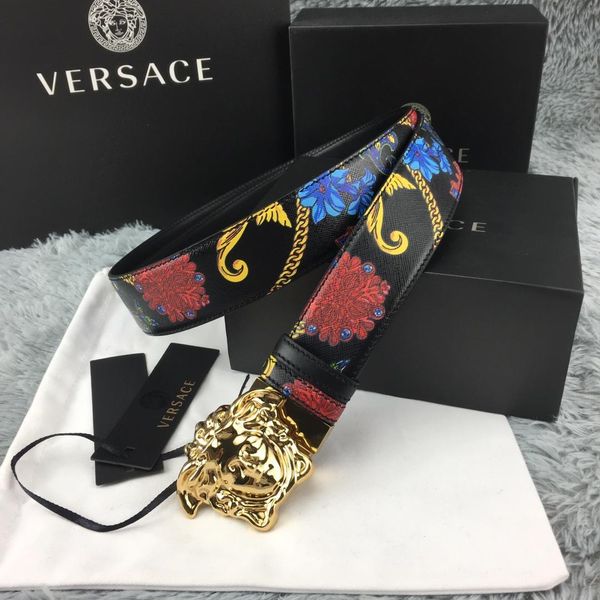 

mens womens designer belts luxury belt fashion belts casual smooth gold sliver buckle orange leather belt width 40mm with box, Black;brown