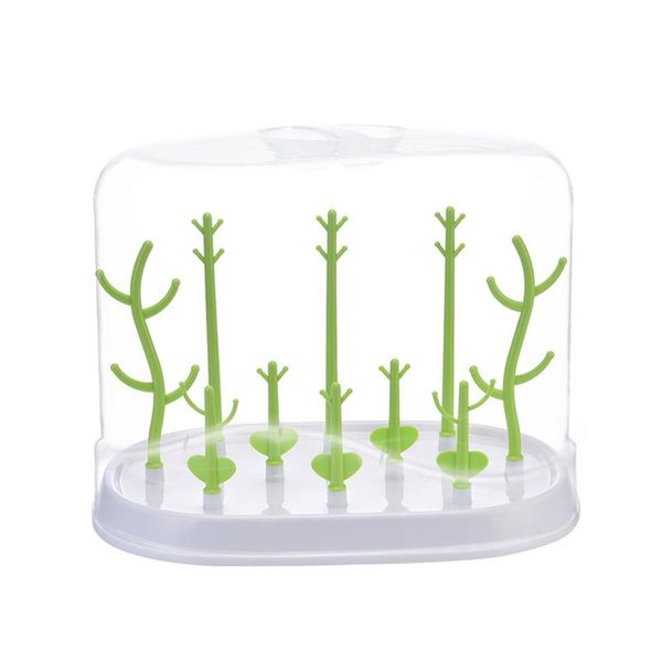 

baby bottle holder drying rack bottles cleaning drying rack storage infant nipple cup holder dryer shelf with lid cover 3 color