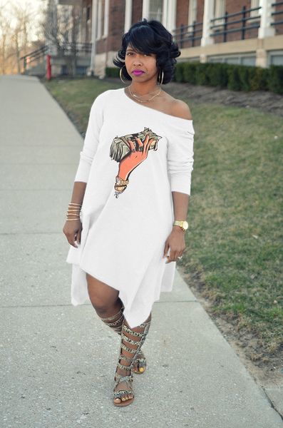 

лето 3d печати свободные платья одно плечо половина рукава сексуальное платье причинно плюс размер женской одежды, Black;gray