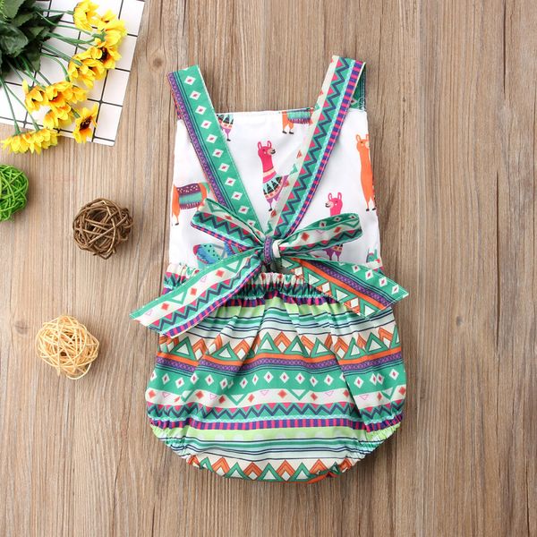 

summer cute princess baby girls sheep tassel romper jumpsuit one pieces outfits sunsuit children clothes 0-24m, Blue