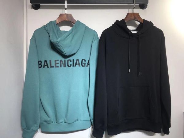 

19fw luxurious paris brands design hooded hoodie men women fashion ribbon logos casual streetwear sweatshirts outdoor sweatshirt, Gray;blue