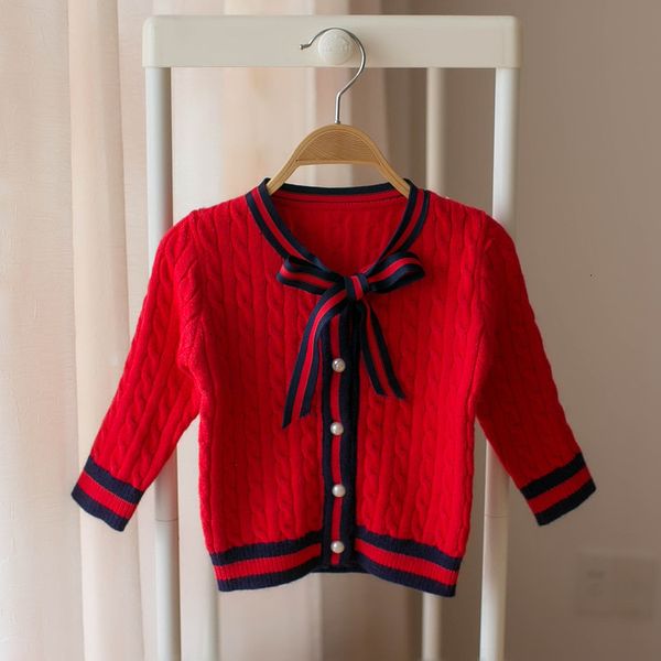 red dressy cardigan