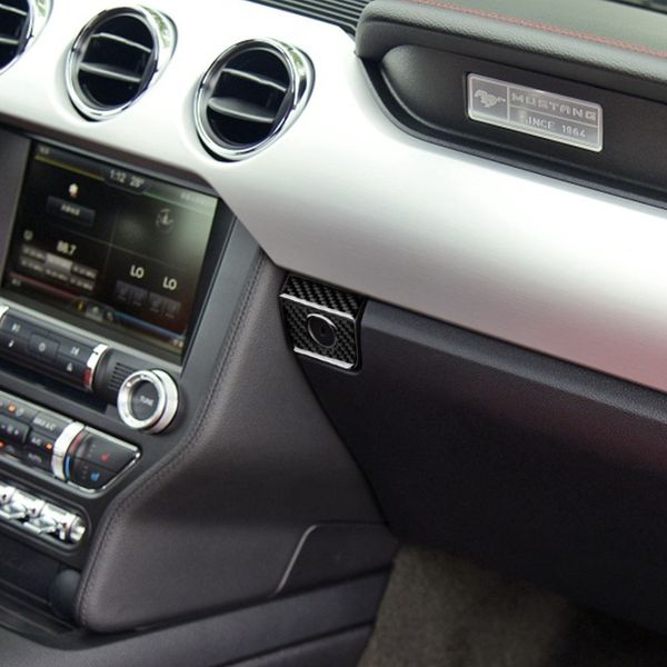Carbon Fiber Storage Box Tool Trim Panel Automobile Refitting Interior Parts Keys For Ford Mustang 2015 2017 Beat Car Interior Best Car Decorations
