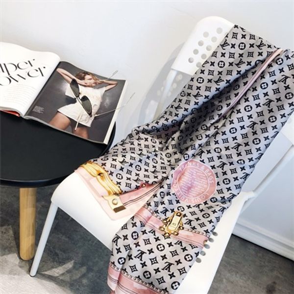 

дизайнерский шелковый шарф леди весна лето тонкий шелковый шарф художественный узор ветра чистый ручной обжимной топ шелковая ткань шелковиц, Blue;gray