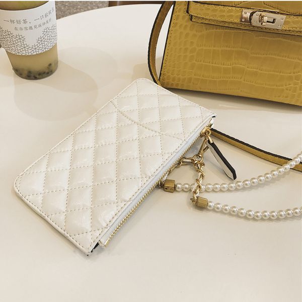 

esbear fashion handbag women evening party shoulder bags simple mini bags leather messenger crossbody bag for women pearl chains