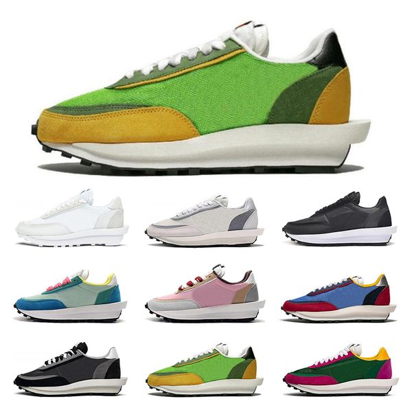 

breathable ld waffle ldv running shoes for men women black white nylon green blue multi mens trainers fashion sports sneaker