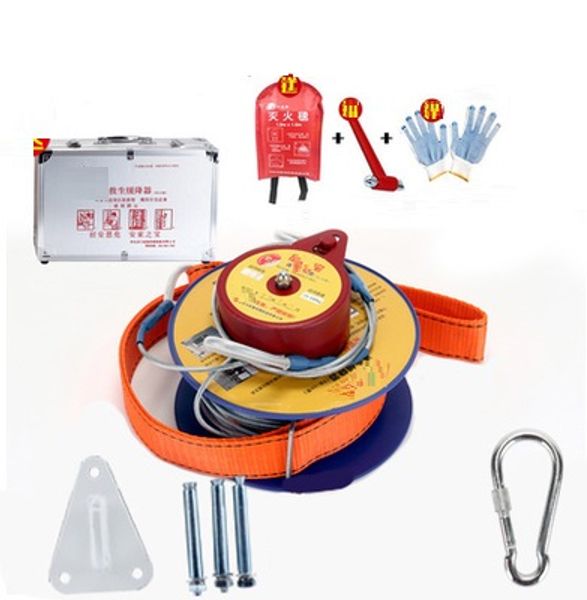 

55--80m, high-rise escape device descent device safety belt cable harness life-saving rope sling