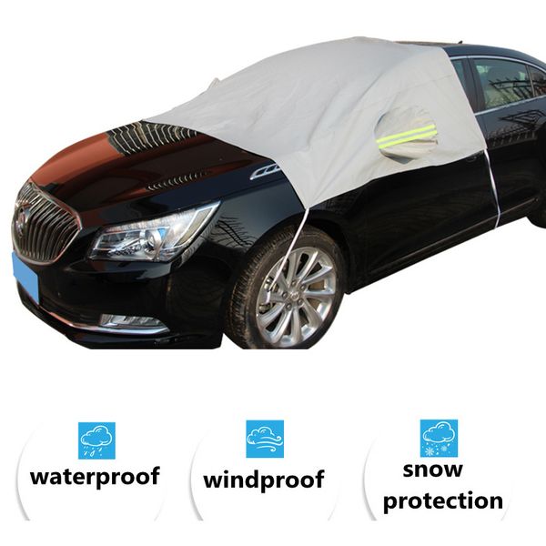 

silver gray peva cotton car covers windshield snow protect cover winter protection clothing with ear sun shade auto products