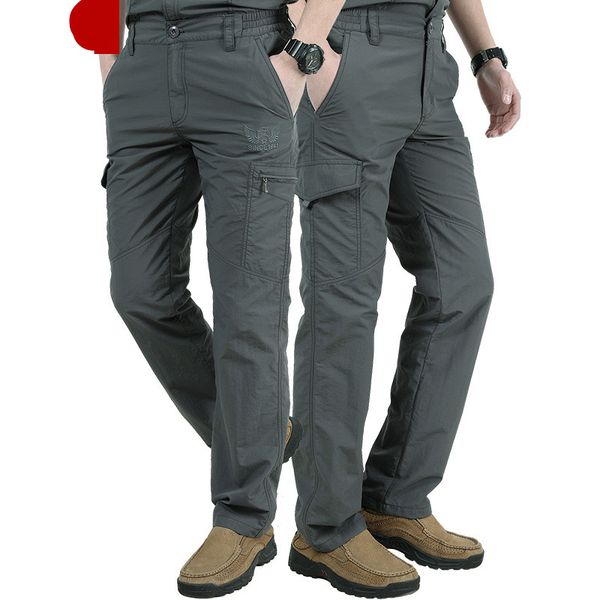 

new summer lightweight urban tactical cargo ix7 pants men casual quick drying breathable stretch swat army ix9 pants, Black