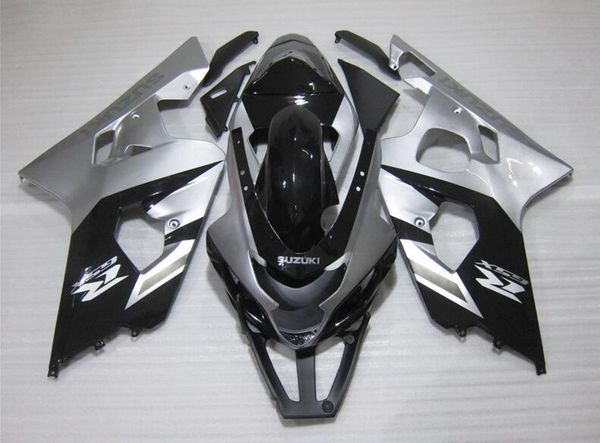 

4 подарков нового abs мотоцикл обтекатели набор, пригодные для suzuki gsx-r600 gsx-r750 600 750 k4 2004 2005 04 05 беспошлинных черных сереб