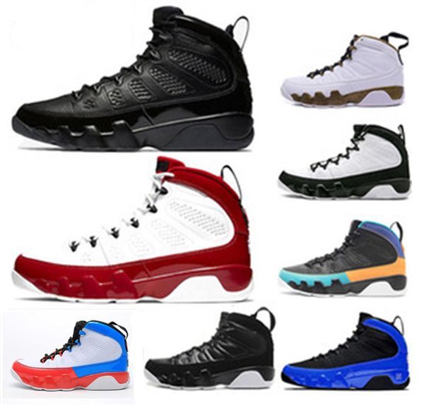 

9 9s gym red mens basketball shoes racer blue tour yellow anthracite the spirit release trainers sneakers shoes 40-47