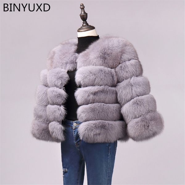 

binyuxd new faux fur factory faux fur coat women winter warm artifical coat overcoat female ladies furs jacket, Black