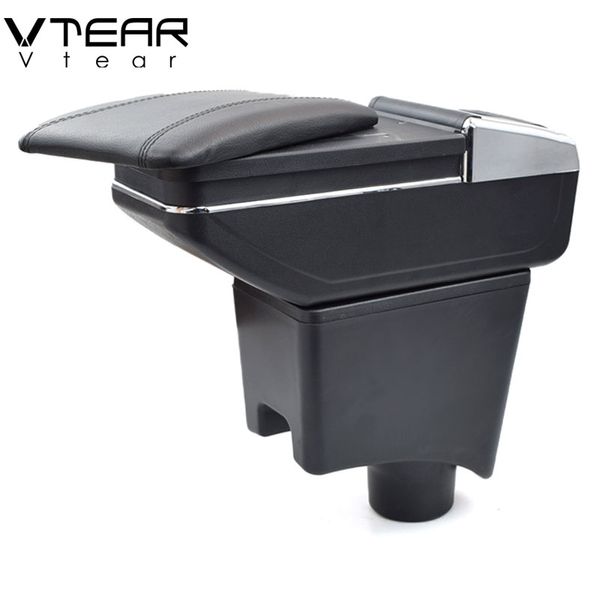 

vtear for dacia sandero armrest car centre console storage box cup holder ashtray interior car-styling decoration accessories