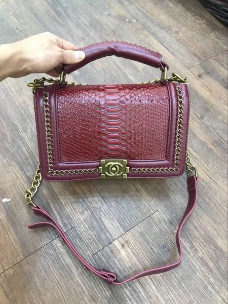 

2018 женщин высокого класса атмосферной моды змея шаблон портативный диагонали