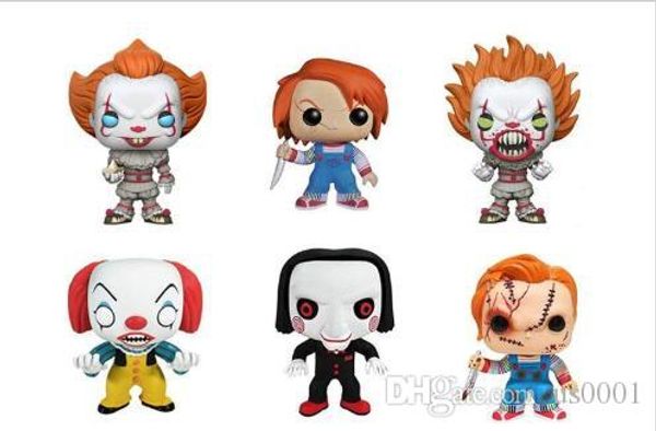 

funko pop horror movies :stephen king 's it -pennywise the clown vinyl figure decorative model toy