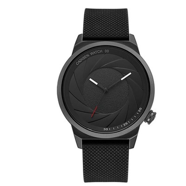 

new black sports watch men's quartz watch leather belt men's clock wrist shockproof waterproof men's watch fashion creative c