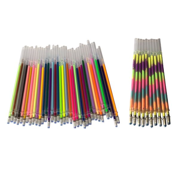 

46пк радужный блеск металлический ген ручка заправки для живопись рисунок раскраска, Black;red