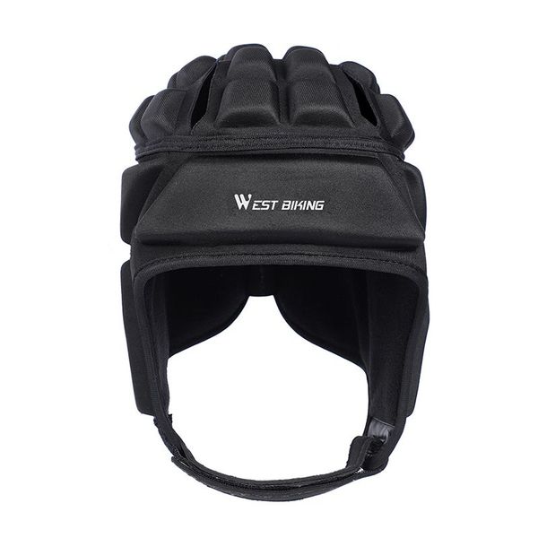 

men's sports adjustable durable lightweight helmet football soccer goalkeeper goalie headgear protector