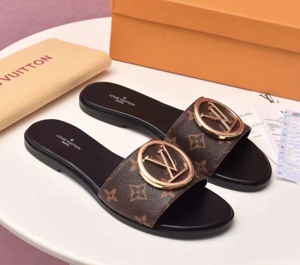 

men women sandals shoes luxury slide summer fashion wide flat slippery sandals slipper flip no box, Black