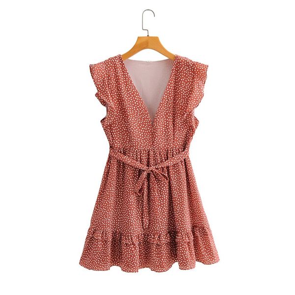 

summer fashion wild polka dots lace ruffled dress, Black;gray