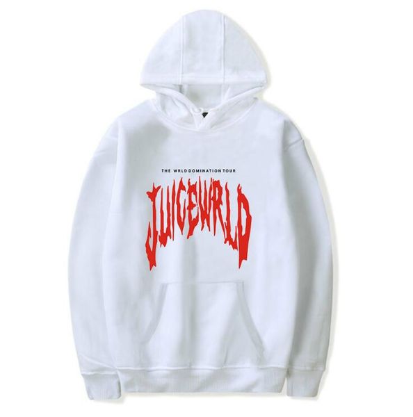 

autumn mens hoodies american rapper juice wrld fashion printing brand hooded sweater for men and women clothing wholesale, Black