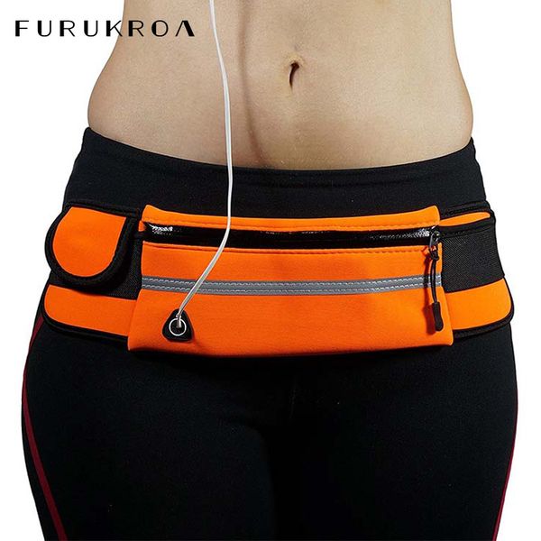 

men women portable outdoor sports waterproof waist bags multifunctional anti-theft cell phone bag fitness running pocket x126b