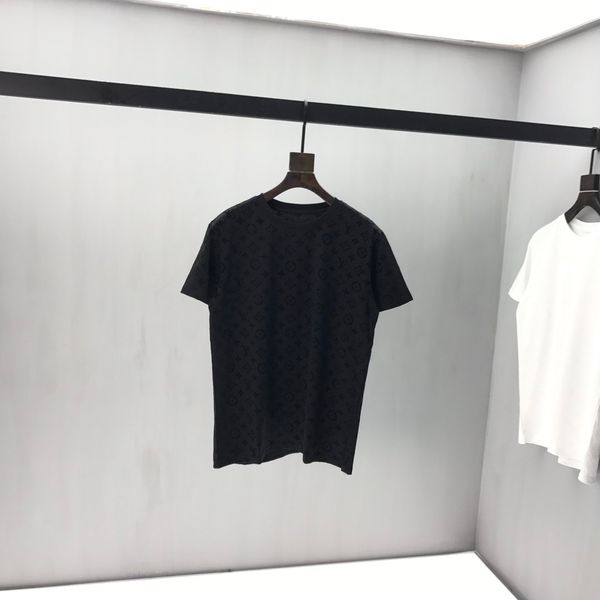 

2020ss french spring and summer new high-end cotton fashion full body letter printing high-quality t-shirt primer mixed cotton t-shirt, White;black
