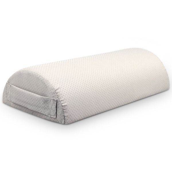 

tired memory foam relaxing foot rest cushion ergonomic home knee pain relief half cylinder comfort pillow office inflatable leg