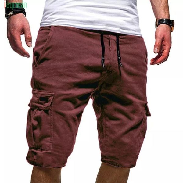 

jaycosin mens cargo shorts new solid tactical shorts men cotton loose work casual short pants drawstring pantalones, White;black