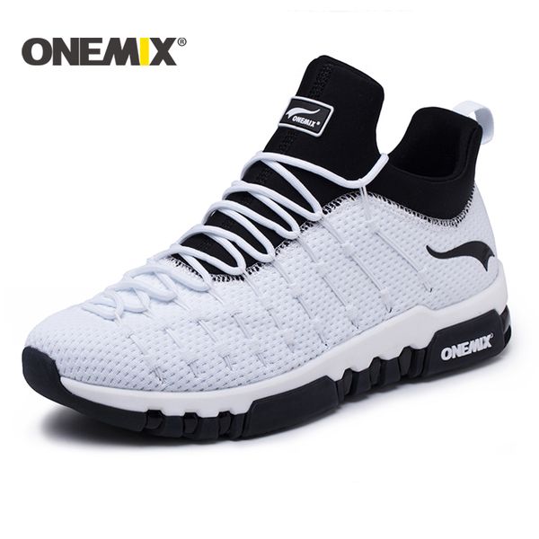 

onemix 2018 new running shoes for men hight sneakers outdoor trekking for women breathable sneakers walking running shoes men