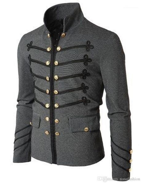 

collar male jackets chinese style solid loose man outerwear autumn mens designer coats casual mandarin, Black;brown