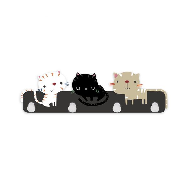 

key hook nordic wooden rack storage wall hanging home decoration coat hook cat vintage wooden door back storage rack bedroom