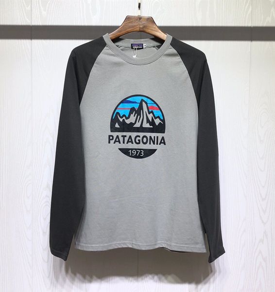 

fashion patagonia long sleeve with tags and logo cotton printed t-shirt mens designer t shirts lightning-fast delivery, White;black