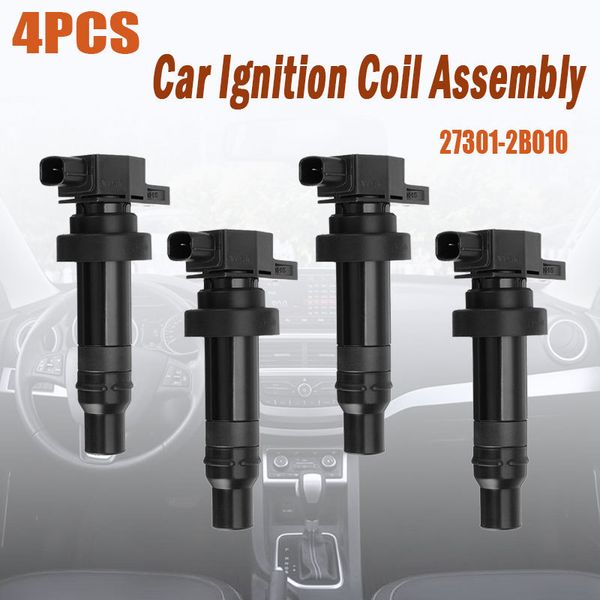 

4pcs 27301-2b010 car ignition coil assembly for kia motor 10-11soul 1.6l for 273012b010 accent i20 i30