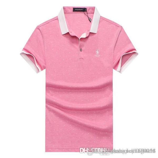 

men's new 2019 summer short sleeve t-shirt mercerized cotton pure cotton breathable short sleeve polo shirt summer, White;black