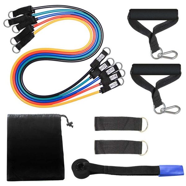 

resistance bands 25-150 lbs set exercise with door anchor legs ankle straps for training physical home workouts